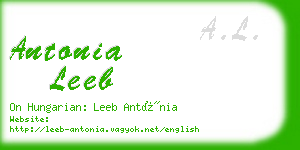 antonia leeb business card